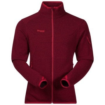 Bergans Reinfann Full Zip Erkek Yünlü Ceket Bordo