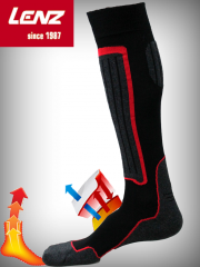 Orjinal Lenz Kırmızı Termal Çorap Uzun Konçlu