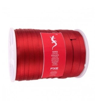 Roca Fixe Flat Tape 25,0 mm. Perlon Bant 100 m. Red