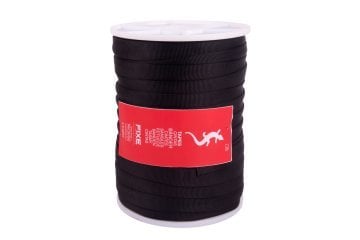 Roca Fixe Tubular Tape 25,0 mm. Perlon Bant 100 m. Black