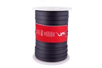 Roca Fixe Tubular Tape 19,0 mm. Perlon Bant 100 m. Basalt