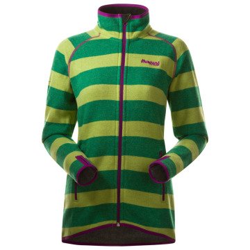 Bergans 1898 Perikum Lady Full Zip Kadın Yünlü Ceket Green