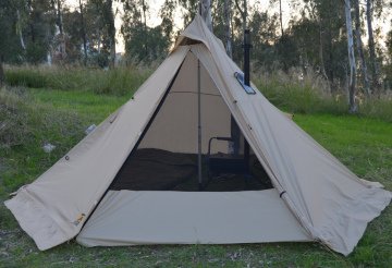 Bushlove Mega XL Hot Tent Teepee Soba Çıkışlı Çadır V2 Desert