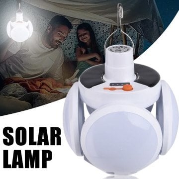 Camping Solar Lights Şarjlı Solar Güneş Enerjili ve USB Kamp ve Çadır Lambası