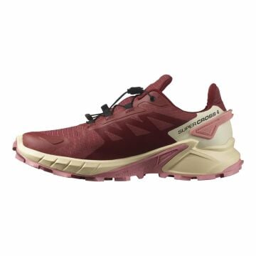 Salomon Supercross 4 Gore-Tex Kadın Patika Koşu Ayakkabısı Hide/Syrah/Blush L47316800