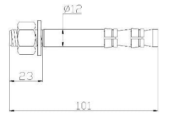 CLIMBING TECHNOLOGY  BOLT VIDASI 12MM