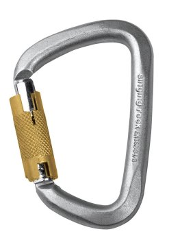 D STEEL CONNECTOR TRIPLE LOCK Otomatik Kilitli Çelik Karabina Zinc-Plated