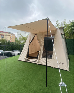 Campout Titan 3x3 Kanvas Baca Çıkışlı Kamp Çadırı