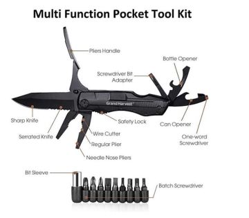 Grand Harvest GHK-PL107 Foldable Multi Tool