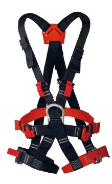 Tarzan Economic Full Body Harness Black-Red