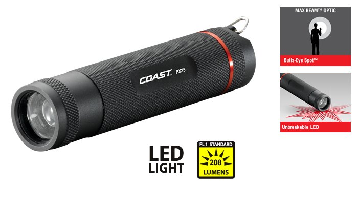 COAST PX25 EL FENERI (208 LUMENS)