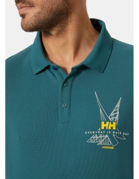 Helly Hansen Hp Race Polo Yaka T-Shirt Dark Greek