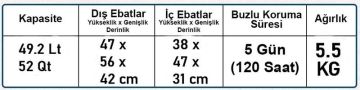 Coleman Xtreme 52 QT Taşınabilir Soğutucu Bızluk 48 Lt