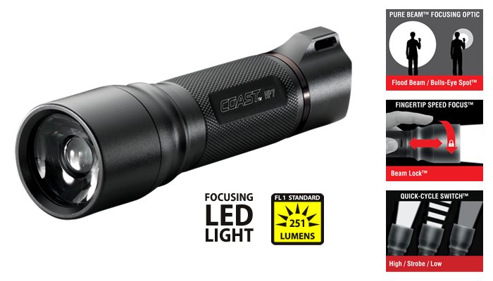 COAST HP7TAC EL FENERI (251 LUMENS)