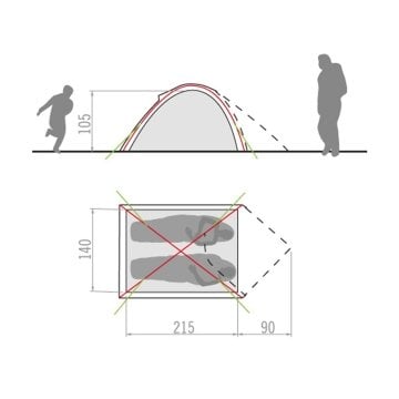Vaude Dcampo Compact 2P 2 Kişilik 3 Mevsim Çadır 11491