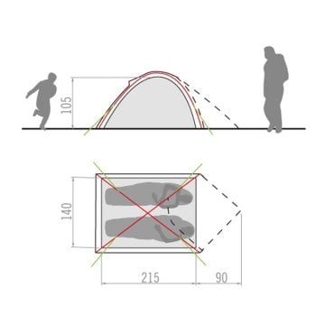 Vaude Dcampo Compact 2P 2 Kişilik 3 Mevsim Çadır 11491