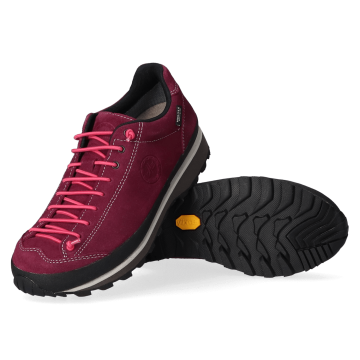Lomer Italy Bio Naturale MTX Waterproof Vibram Full Çarşak Deri Kadın Ayakkabı Cardinal/Pink