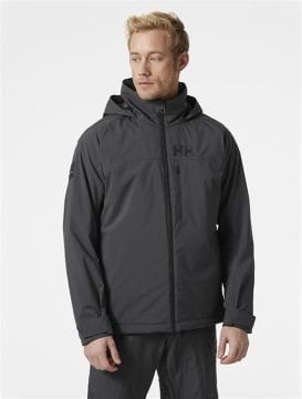 Helly Hansen HP Recing Lifaloft Hooded Jacket Erkek Ceket Ebony Antrasit