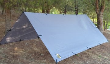 Bushlove Bushcraft Tarp Tente 3m*3m Gri Araç Yan Tente Gölgelik