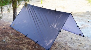 Bushlove Bushcraft Tarp Tente 4m*3m Gri