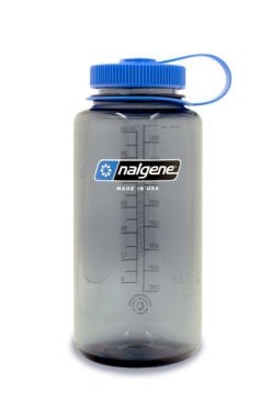 Nalgene 32oz WM M Gray w/Blue Cap, Happy Gene Sustain Suluk