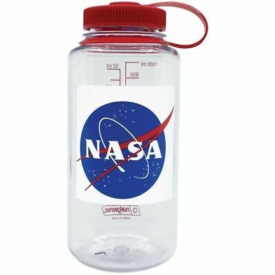 Nalgene 32oz WM Clr / Rd Cap Nasa Globe Limited Edition Tritan Suluk