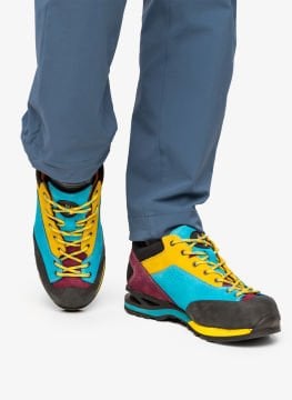 Lomer Italy Badia II MTX Suede Waterproof Vibram Süet Deri Ayakkabı Soleil/Turquois Yeni Sezon