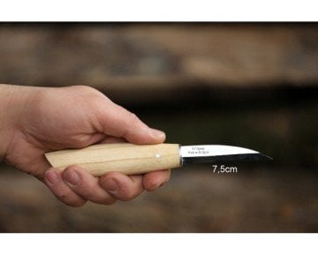 Ozul Knives Ahşap Kuksa Kaşık Oyma Bıçağı - İnci 4 Küt Uzun