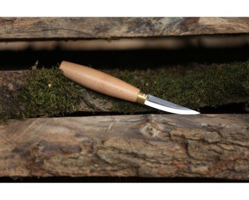 Ozul Knives Ahşap Kuksa Kaşık Oyma Bıçağı - 3 Sivri Uzun 7,5cm