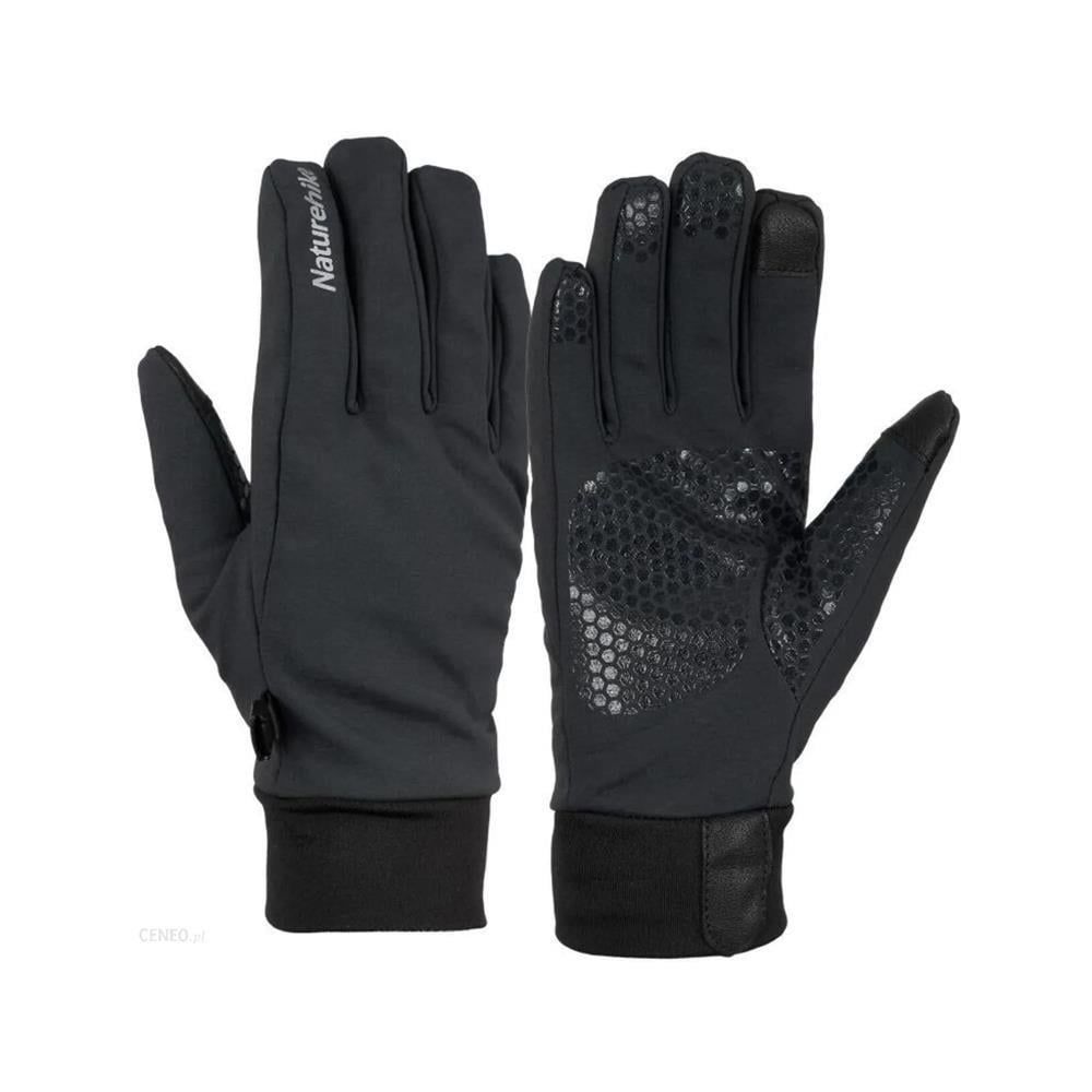 Naturehike Touch Screen Dokunmatik Parmaklı Su Geçirmez SoftShell Eldiven - Black