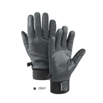 Naturehike Touch Screen Dokunmatik Parmaklı Su Geçirmez SoftShell Eldiven - Black