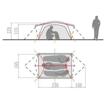 Vaude Mark L 3P 3 Kişilik 3 Mevsim Çadır 11490