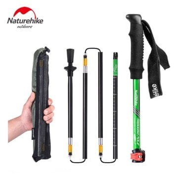 NatureHike Ultralight Z Katlanabilir Yürüyüş Batonu (NH15A023-Z) Mavi TEKLİ