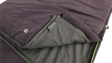 Outwell Contour Dark Purple Yazlık ve Kışlık Taraflı -13°C 1500gr Geniş Uyku Tulumu