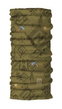 Bushlove Bushcraft Outdoor Mountain Camp Limited Bandana Haki