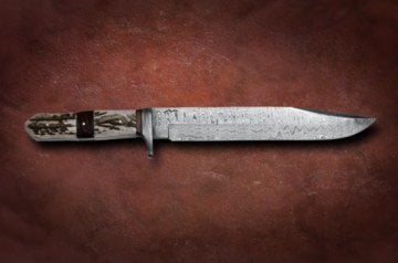 Bora DMS-B 613 Damascus Çelik, Boynuz Saplı Bıçak