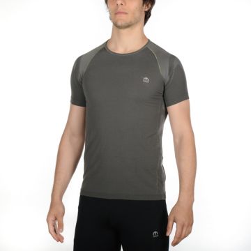 Mico Motion Dry Profesyonel Seamless Erkek Spor Tişört Gri