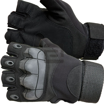 Bushlove Tactical Operatör Half Finger Yarım Taktik Eldiven Black Siyah