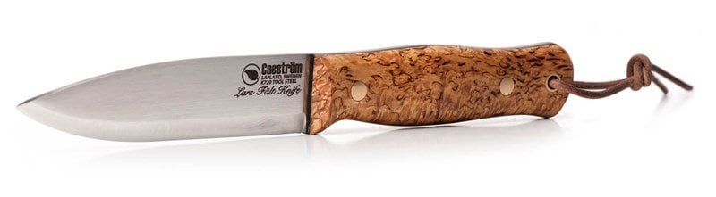 Casström Lars Falt Knife, Carbon/Sc/Curly Birch Bıçak