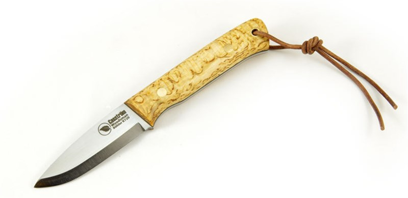 Casström Woodsman Curly Birch/Firesteel. Roger Harrington Design Bıçak