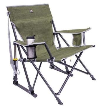 Gci Outdoor KickBack Amortisörlü Katlanır Kamp Sandalyesi Yeşil