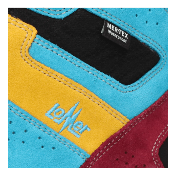 Lomer Italy Badia II High MTX Suede Waterproof Vibram Süet Deri Bot Soleil/Turquois (Yarı Otomatik Krampon Uyumlu)