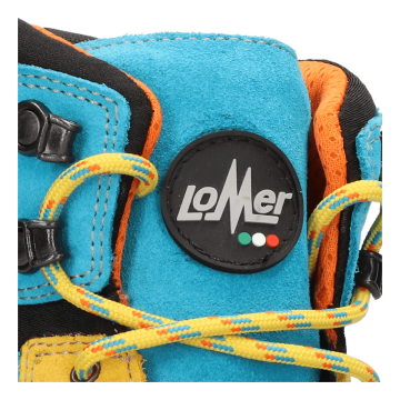 Lomer Italy Badia II High MTX Suede Waterproof Vibram Süet Deri Bot Soleil/Turquois (Yarı Otomatik Krampon Uyumlu)