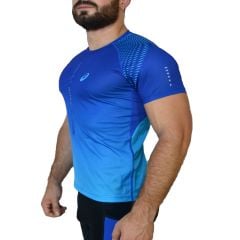 Asics ProDryFit Spor Fitness Koşu Outdoor G. Mavi Body Tişört