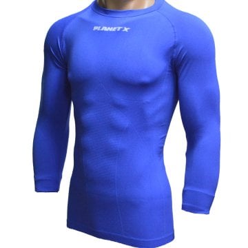 ThermoExtreme  DryActive Perfomans Planet- X Mavi Uzun Kol Termal İçlik T-shirt