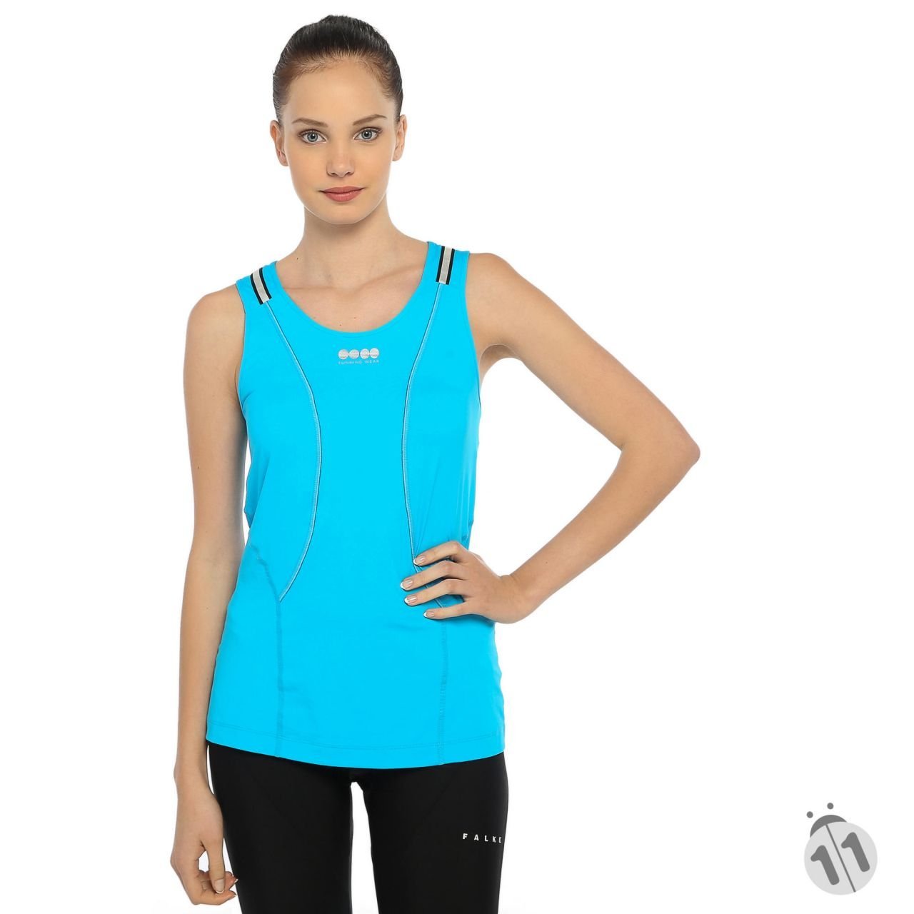 Gore-Tex Bayan Mavi ProDryFit Outdoor, Koşu, Fitness Tişört
