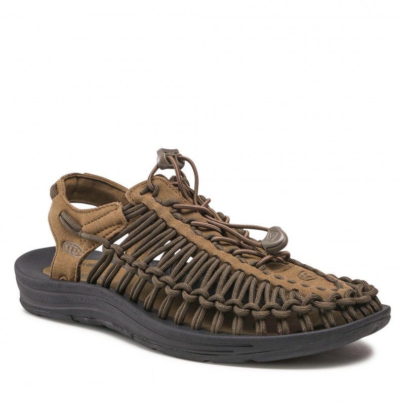 Keen UNEEK Monochrome Erkek Sandalet - Dark Olive Black 1023381