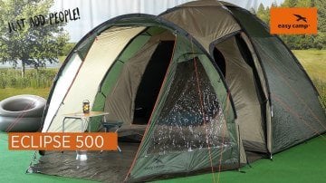 EasyCamp Eclipse 500 13M² Rustic Green Blackroom 5 Kişilik Yüksek Aile Çadırı