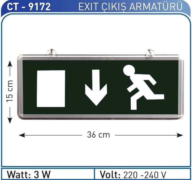 EXIT ÇIKIŞ ARMATÜRÜ