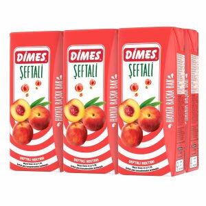 Dimes Şeftali Meyve Suyu 6X200 ml